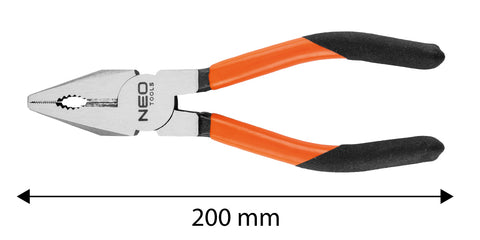 Kombinált fogó 200mm, Slim széria, keskenyített fogantyú