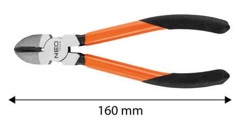 Oldalcsípő fogó 160mm, Slim széria, keskenyített fogantyú