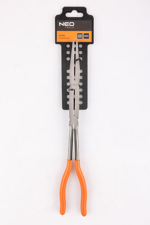 Duplacsuklós fogó, egyenes hosszúcsőrű, 330mm, CRV