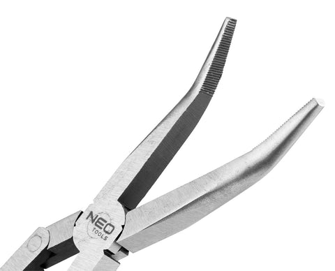 Duplacsuklós fogó, hajlított hosszúcsőrű, 330mm, CRV