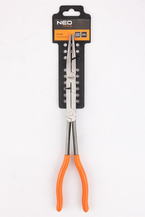 Duplacsuklós fogó, hajlított hosszúcsőrű, 330mm, CRV