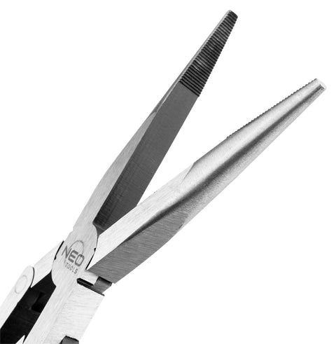 Duplacsuklós fogó klt., egyenes-hajlított-lapos, 330mm, 3db-os, CRV