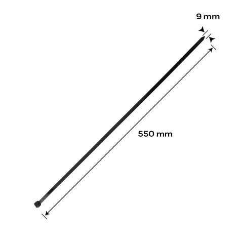 NEO TOOLS 01-643 Kábelkötegelő, gyorskötöző, EXTREME, UV álló, fekete, 9,0x550mm, 50db/cs