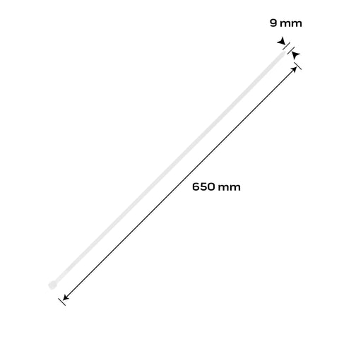 NEO TOOLS 01-670 Kábelkötegelő, gyorskötöző, EXTREME, UV álló, fehér, 9,0x650mm, 50db/cs