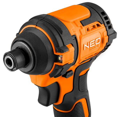 NEO TOOLS 04-612 Akkus szénkefementes ütvecsavarozó 1/4"(hatszög), Energy+, 18v, 300nm, akku nélkül!