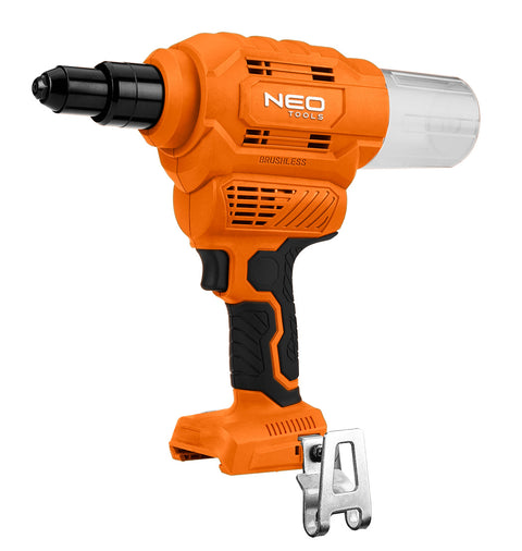 NEO TOOLS 04-617 Akkus popszegecshúzó, Energy+, 18V, szegecsátmérő 2,4-6-4mm, húzóerő 12000 N