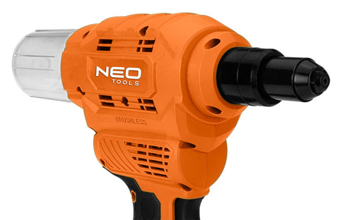 NEO TOOLS 04-617 Akkus popszegecshúzó, Energy+, 18V, szegecsátmérő 2,4-6-4mm, húzóerő 12000 N