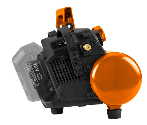 Akkus kompresszor ENERGY+ 18V, 8bar/3.8L, akku nélkül