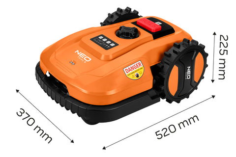 NEO TOOLS 04-621 Akkus robotfűnyíró, Energy+ akkuKkal kompatibilis, IOS és Android vezérlési lehetőség