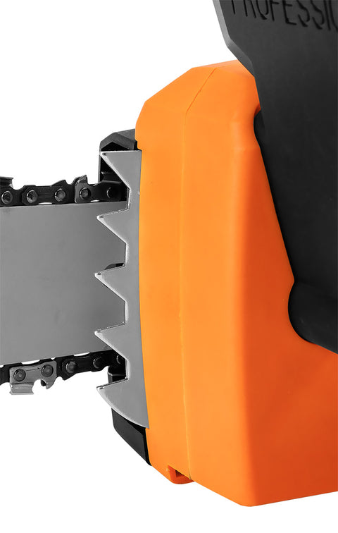 Elektromos láncfűrész, 2200W, 45cm-es láncvezető, szerszám nélküli láncfeszítés és csere