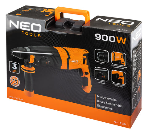 Fúrókalapács vésőfunkcióval 900W / 3.5J, SDS Plus, tartozékokkal