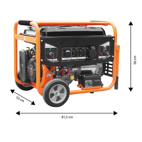 Áramfejlesztő, generátor, 6-6.5kW, 4 ütemű benzinmotorral
