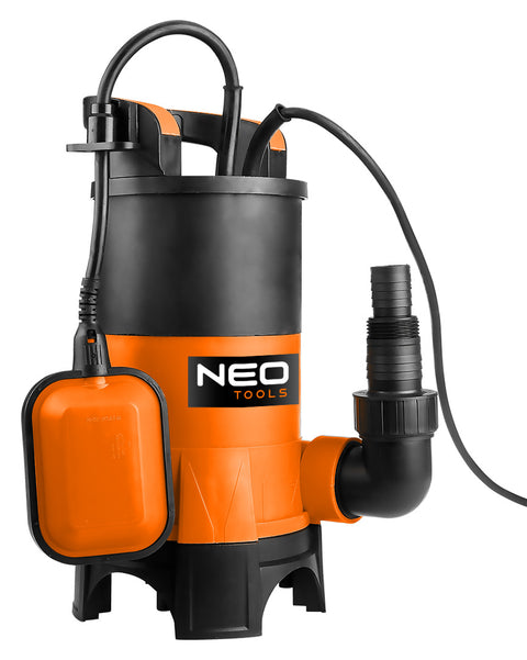 Szennyvízszivattyú, műanyag házas, 400W, 8000L/óra