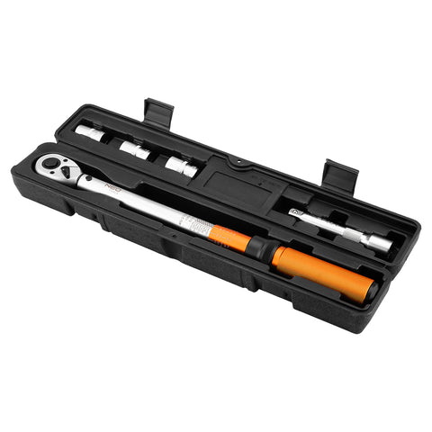 Nyomatékkulcs 1/2", 40-210Nm, 5db-os klt., műanyag koffer