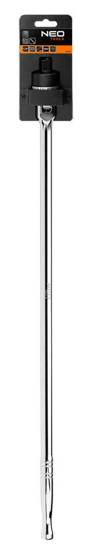 Racsnis kulcs, 1/2", 610mm, csuklós, 45fog, CRV