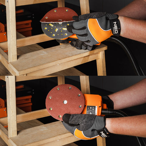NEO TOOLS 08-991 Csiszolókorong tépőzáras 150 mm, P60, 9 lyukkal, 5db 04-721-hez