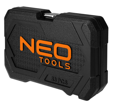 Dugókulcs és bit készlet, 1/4", matt felület, 55db