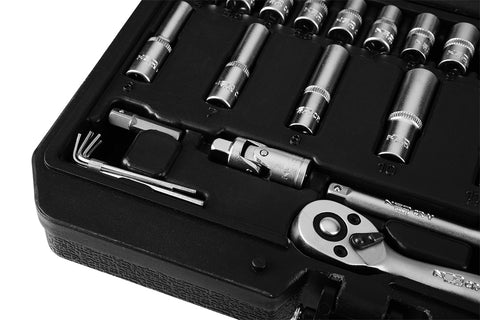 Dugókulcs és bit készlet, 1/4", matt felület, 55db