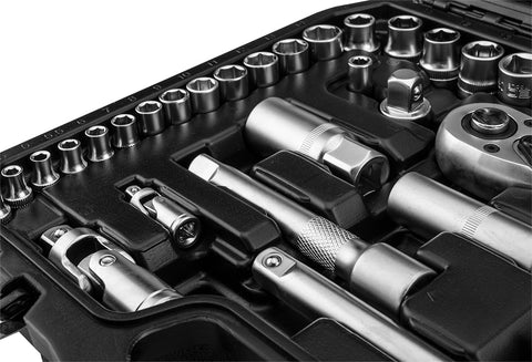 Dugókulcskészlet 1/2", 1/4", 100db