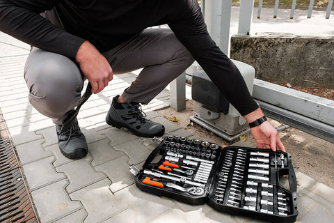 Dugókulcskészlet 1/2", 1/4", 110db