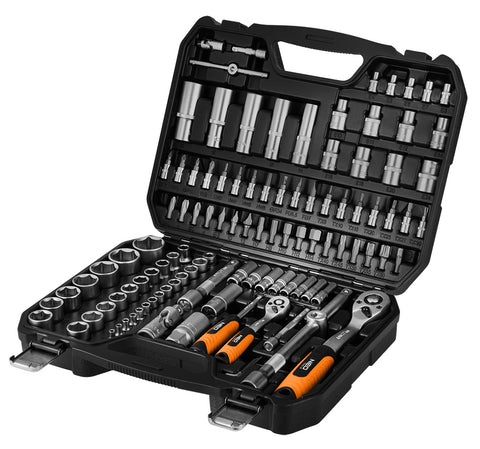 Dugókulcskészlet 1/2", 1/4", 110db