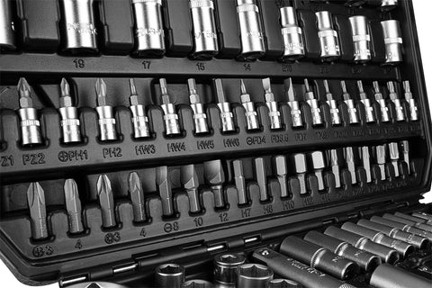 Dugókulcskészlet 1/2", 1/4", 110db