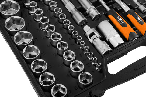 Dugókulcskészlet 1/2", 1/4", 110db