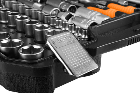 Dugókulcskészlet 1/2", 1/4", 110db