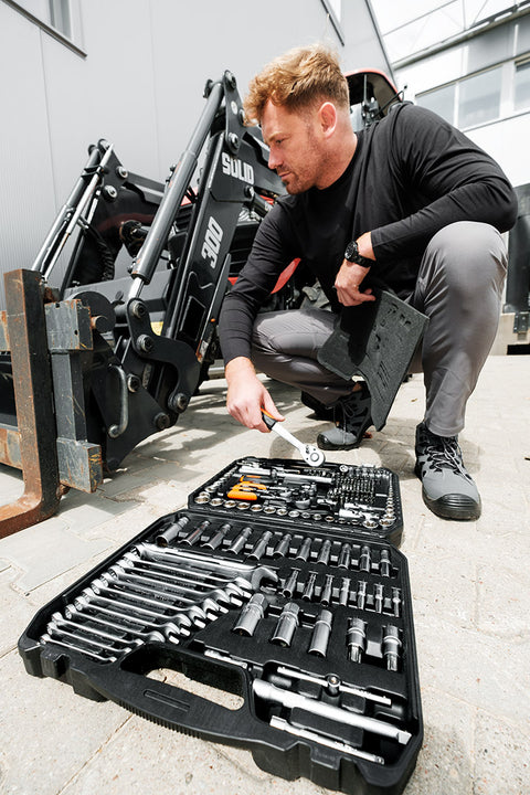 Dugókulcskészlet 1/2", 3/8", 1/4", 220db