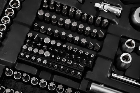 Dugókulcskészlet 1/2", 3/8", 1/4", 220db