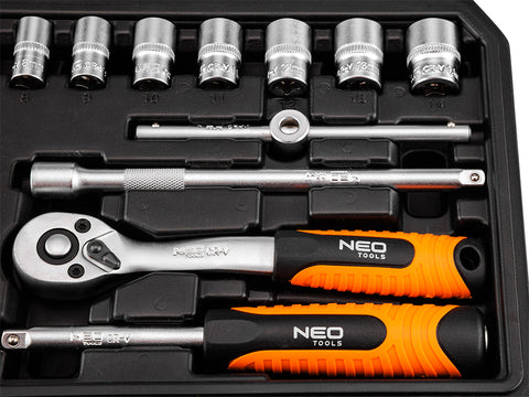 Dugókulcskészlet 1/4", matt felület, 20db