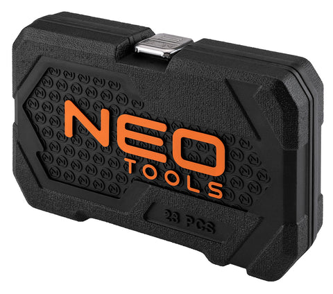 Dugókulcskészlet 1/4", matt felület, 23db