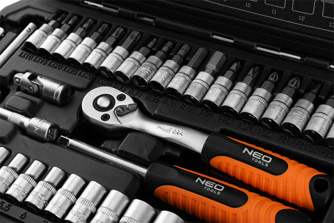 Dugókulcskészlet 1/4", matt felület, 38db