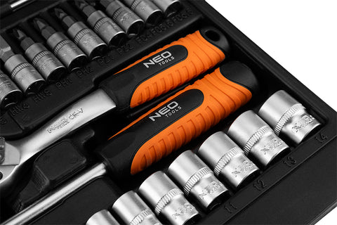 Dugókulcskészlet 1/4", matt felület, 38db