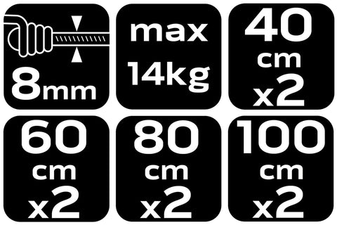 Gumipók, 4-40kg-ig, 8db/cs