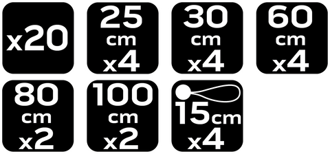 Gumipók, 4-40kg-ig, 20db/cs