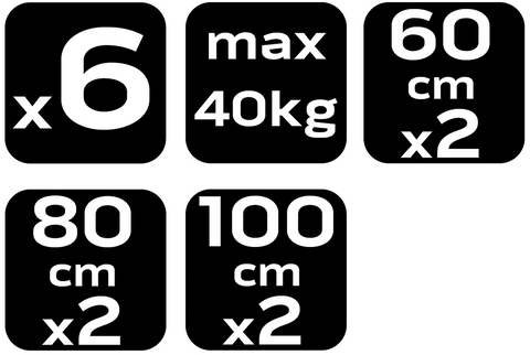 Gumipók, 4-40kg-ig, 6db/cs