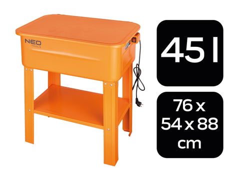 Alkatrészmosó 45L, 26W/230V szivattyúval