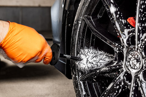 Tiszítókefe felnhez, univerzális finom sörtés, 8x43cm