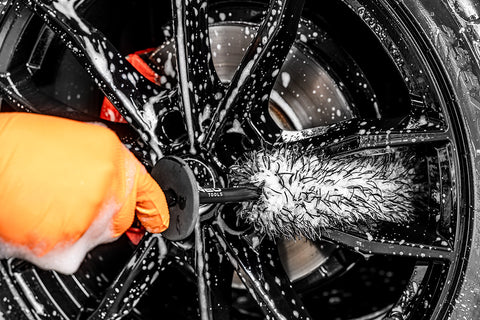 Tiszítókefe felnhez, univerzális finom sörtés, 8x43cm