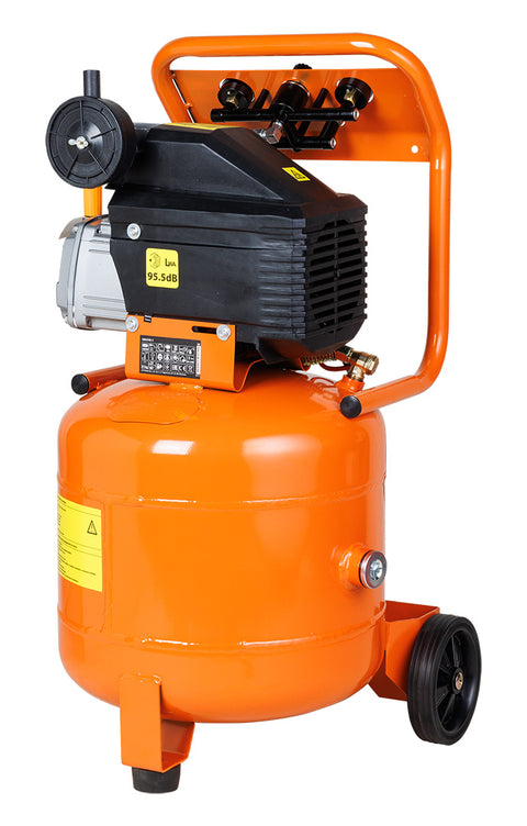 Kompresszor, 40L, álló, 8bar, 169l/perc, 2 csatlakozó, 2 nyomásmérő, olajkenésű