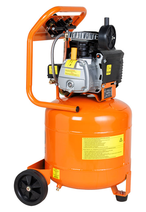 Kompresszor, 40L, álló, 8bar, 169l/perc, 2 csatlakozó, 2 nyomásmérő, olajkenésű