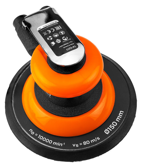 Pneumatikus excentercsiszoló, 150mm, 10000rpm