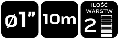 Nyomótömlő merülőszivattyúhoz, 2 rétegű, UV álló, 1", 10m