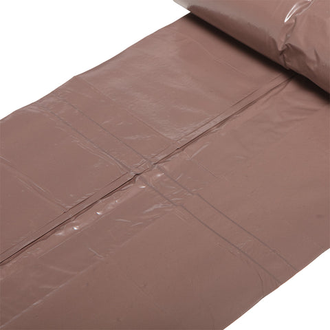 Szemeteszsák 60L, 60x70cm, barna, erősített, vastagság 35mic, 10db