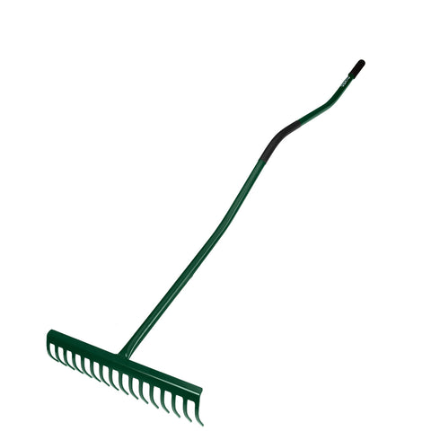 VERTO 15G081 Gereblye, 16 fogú, gumírozott ergonómikus gumírozott fém nyéllel