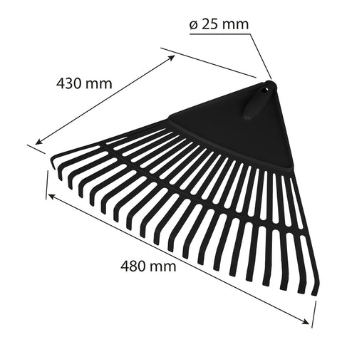 VERTO 15G085 Lombseprű, műanyag 480x430mm