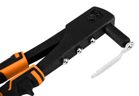 NEO TOOLS 18-101-1 Popszegecshúzó, acél és alumínium szegecsekhez, 60db szegecs, 2,4/3,2/4,0/4,8 
