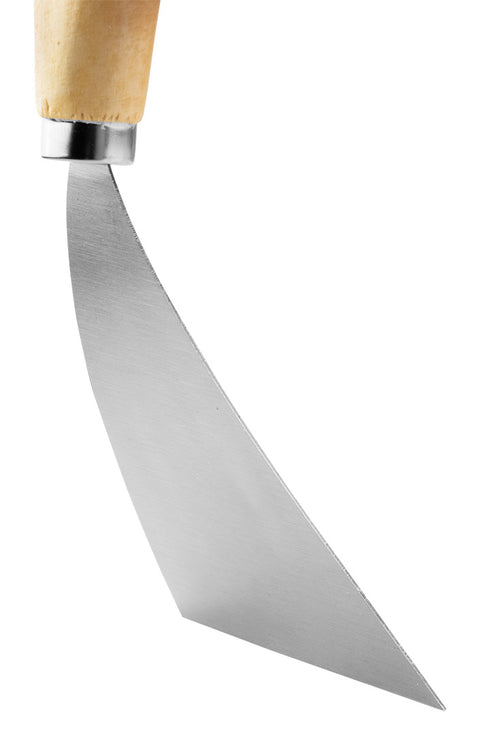 Festékkaparó, spakli, 120mm, rozsdamentes acél, fanyelű, min. rendelés: 3db
