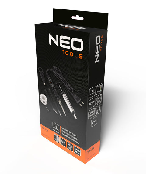 Forrasztópáka készlet preciziós forrasztáshoz, 80W, 16db, NEO TOOLS